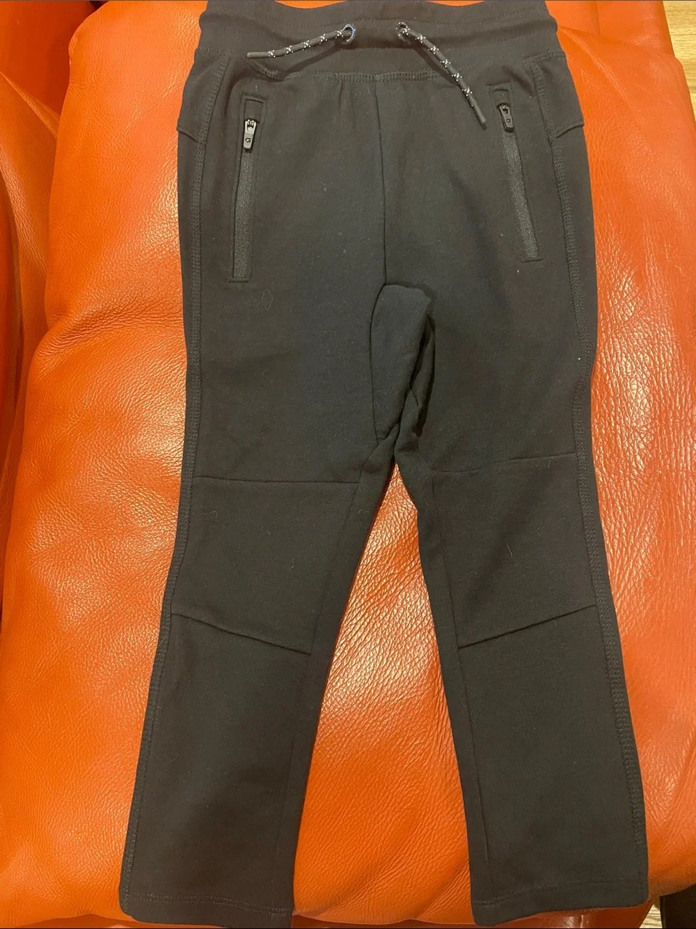 Gap NWOT Kids Black Jogger Pants with Zipper Pockets